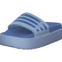 Adidas Adilette Platform, Badeschuhe, Damen, blue dawn/blue fusion met