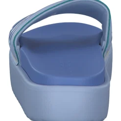 Adidas Adilette Platform, Badeschuhe, Damen, blue dawn/blue fusion met