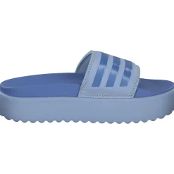 Adidas Adilette Platform, Badeschuhe, Damen, blue dawn/blue fusion met