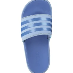 Adidas Adilette Platform, Badeschuhe, Damen, blue dawn/blue fusion met