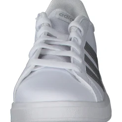 Adidas Core Grand Court 2.0 K, Sneakers Low, Damen, Weiß (Weiß/Silber)