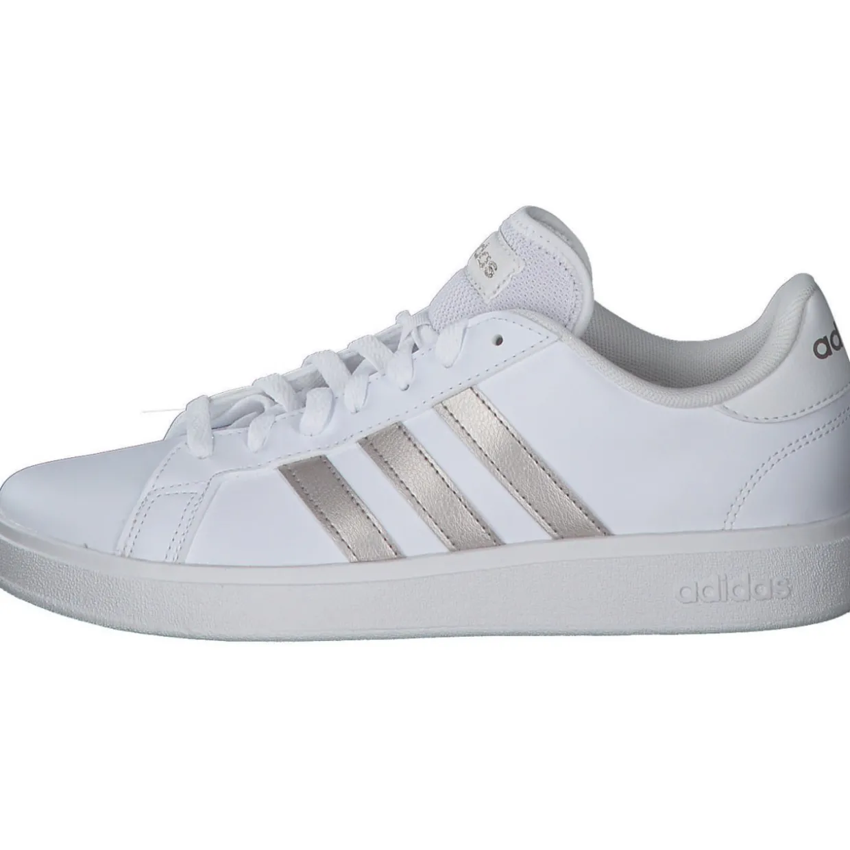 Adidas Core Grand Court Base 2 W, Sneakers Low, Damen, weiß / gold