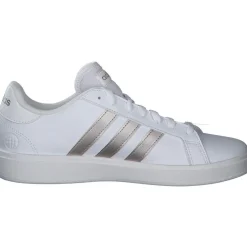 Adidas Core Grand Court Base 2 W, Sneakers Low, Damen, weiß / gold