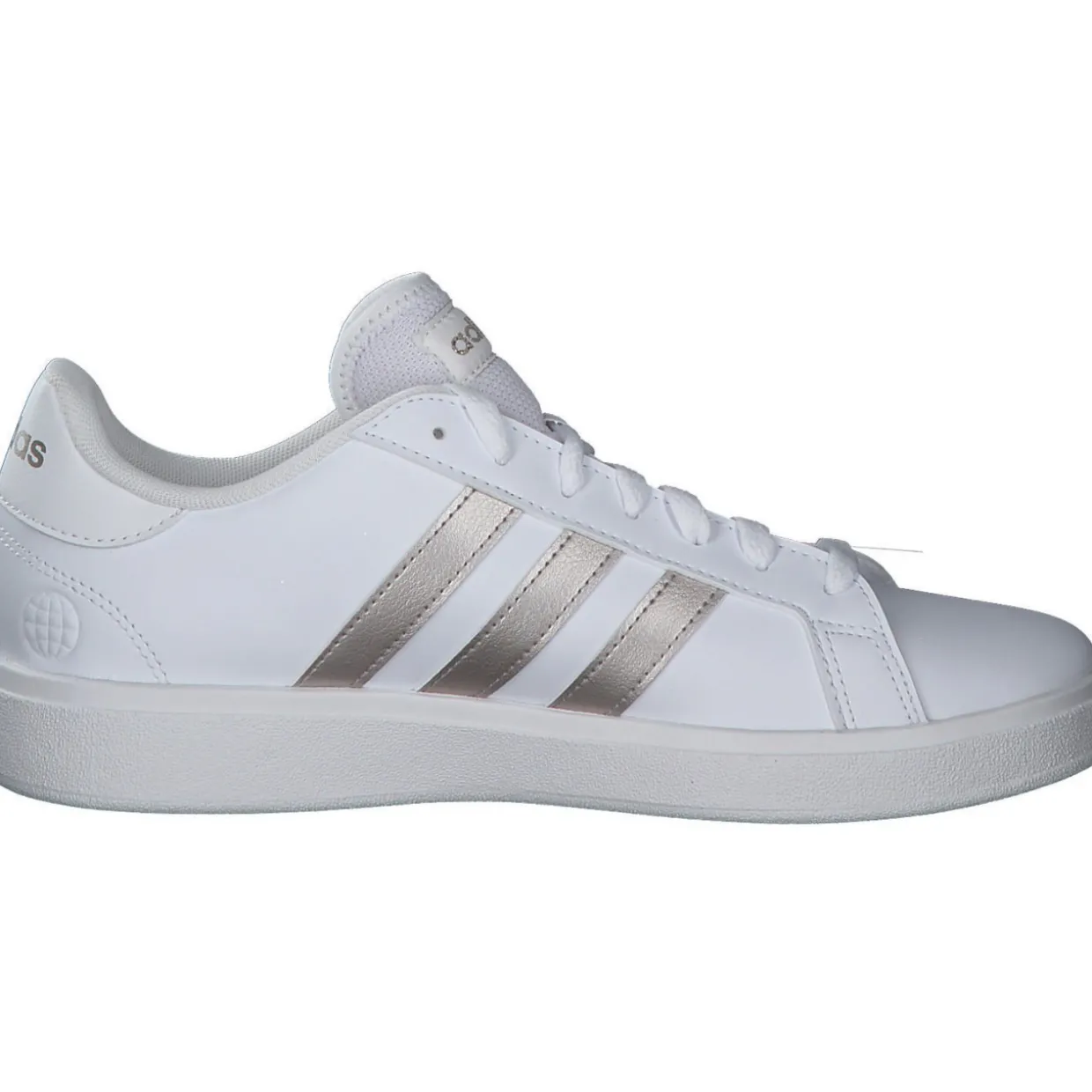 Adidas Core Grand Court Base 2 W, Sneakers Low, Damen, weiß / gold