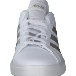 Adidas Core Grand Court Base 2 W, Sneakers Low, Damen, weiß / gold