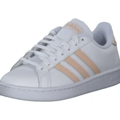 Adidas Core Grand Court, Sneakers Low, Damen, weiß lachs