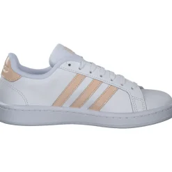 Adidas Core Grand Court, Sneakers Low, Damen, weiß lachs
