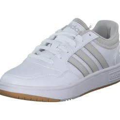 Adidas Hoops 3.0 W, Sneakers Low, Damen, white/crystal white/gum