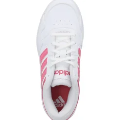 adidas IG6114 Hoops 3.0, Schnürschuhe, Damen, white/pink fusion