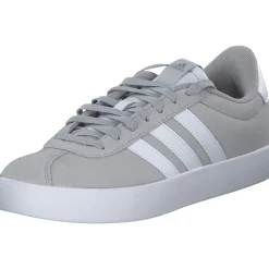 Adidas VL Court 3.0 W, Schnürschuhe, Damen, grey two/white/silver met