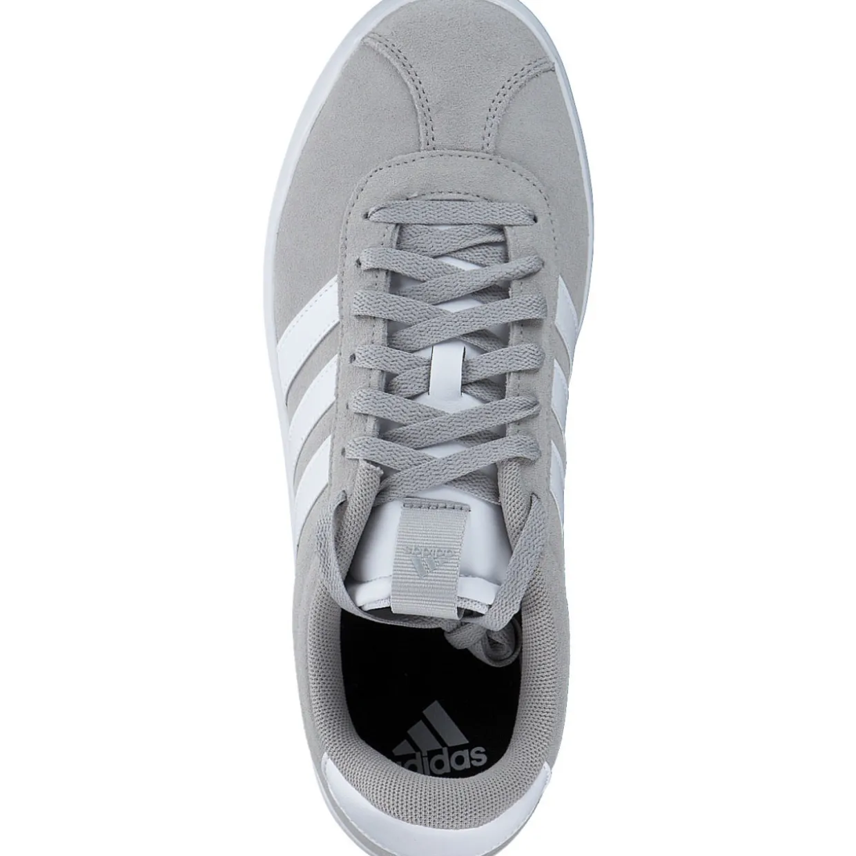 Adidas VL Court 3.0 W, Schnürschuhe, Damen, grey two/white/silver met