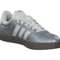 Adidas VL Court 3.0 W, Schnürschuhe, Damen, SILVMT/OWHITE/GUM5