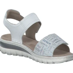 Ara Tampa 47209, Keilsandaletten, Damen, NEBBIA WEISS
