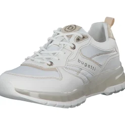 Bugatti A7D01, Sneakers Low, Damen, Weiss-Gold