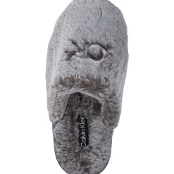 Calvin Klein HW0HW01227, Komfort-Pantoletten, Damen, Grau