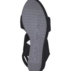 Calvin Klein YW0YW01360, Plateau-Sandaletten, Damen, black