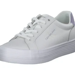 Calvin Klein YW0YW01223, Schnürschuhe, Damen, white/lavendel