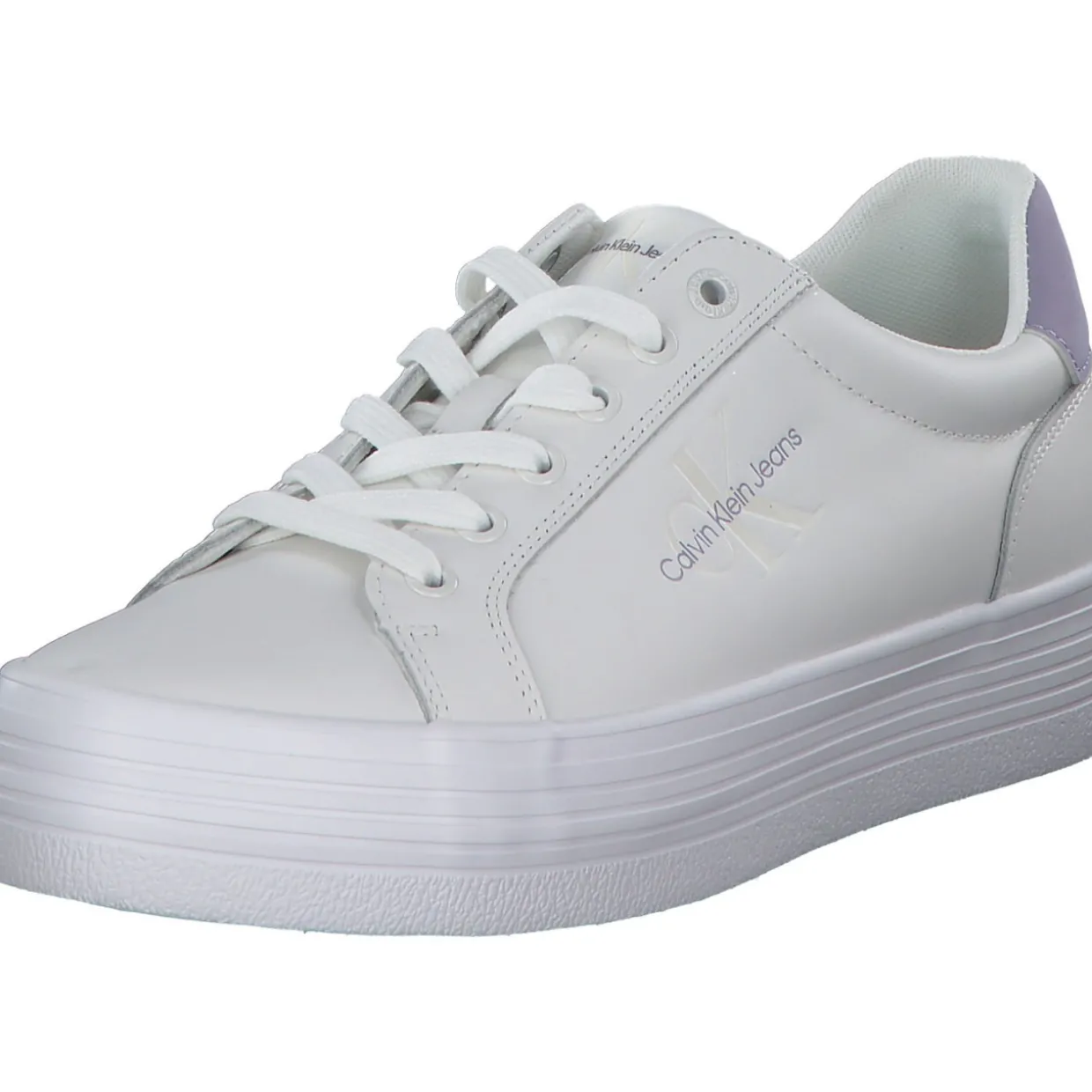 Calvin Klein YW0YW01223, Schnürschuhe, Damen, white/lavendel