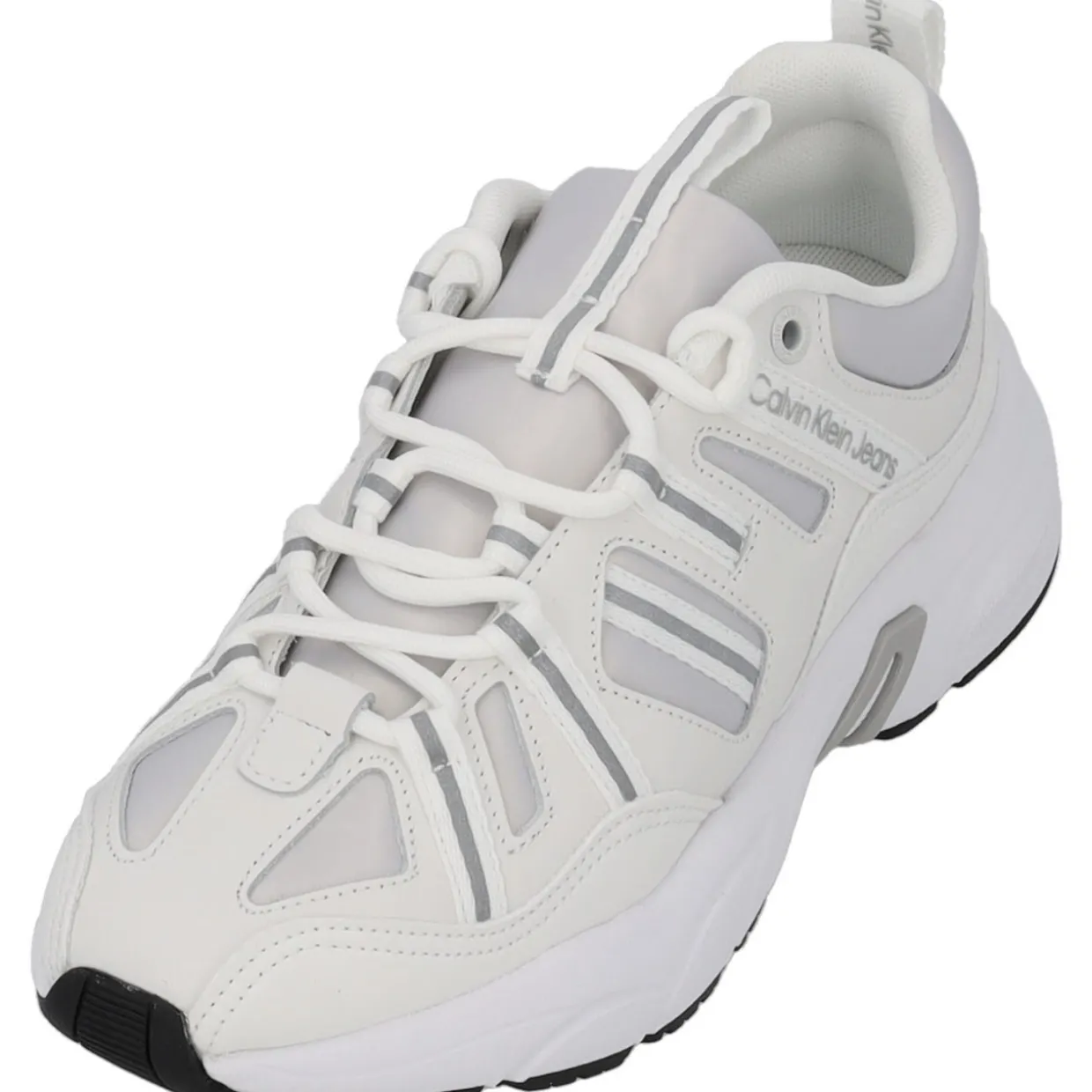 Calvin Klein YW0YW01044, Schnürschuhe, Damen, white/reflective