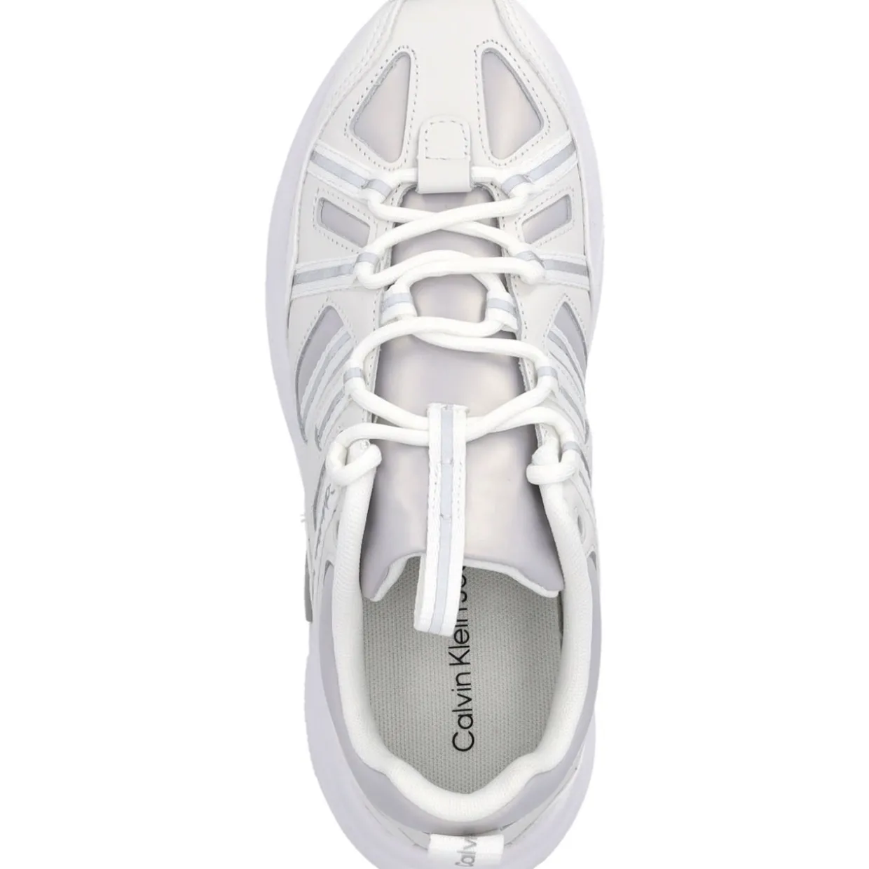 Calvin Klein YW0YW01044, Schnürschuhe, Damen, white/reflective