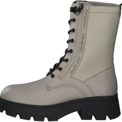 Calvin Klein YW0YW00740, Schnürstiefeletten, Damen, Beige
