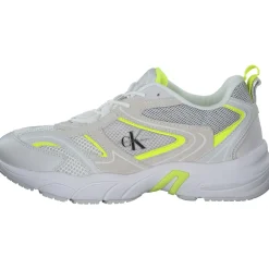 Calvin Klein YW0YW00891, Sneakers Low, Damen, Weiß (Gelb)