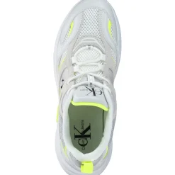 Calvin Klein YW0YW00891, Sneakers Low, Damen, Weiß (Gelb)