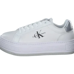 Calvin Klein YW0YW015160K9, Schnürschuhe, Damen, bright white / silver