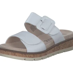 Caprice 27206, Plateau-Pantoletten, Damen, WHITE NAPPA