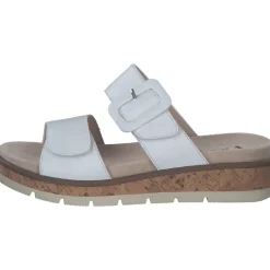 Caprice 27206, Plateau-Pantoletten, Damen, WHITE NAPPA