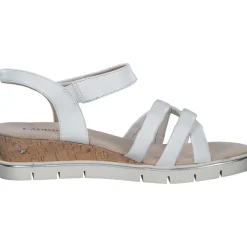 Caprice 28709, Plateau-Sandaletten, Damen, Weiß