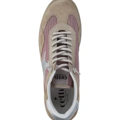Cetti C1385 SRA, Schnürschuhe, Damen, beige/rose