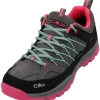 CMP Rigel Low 3Q54554 W, Trekkingschuhe, Kinder, cemento-pink fluo