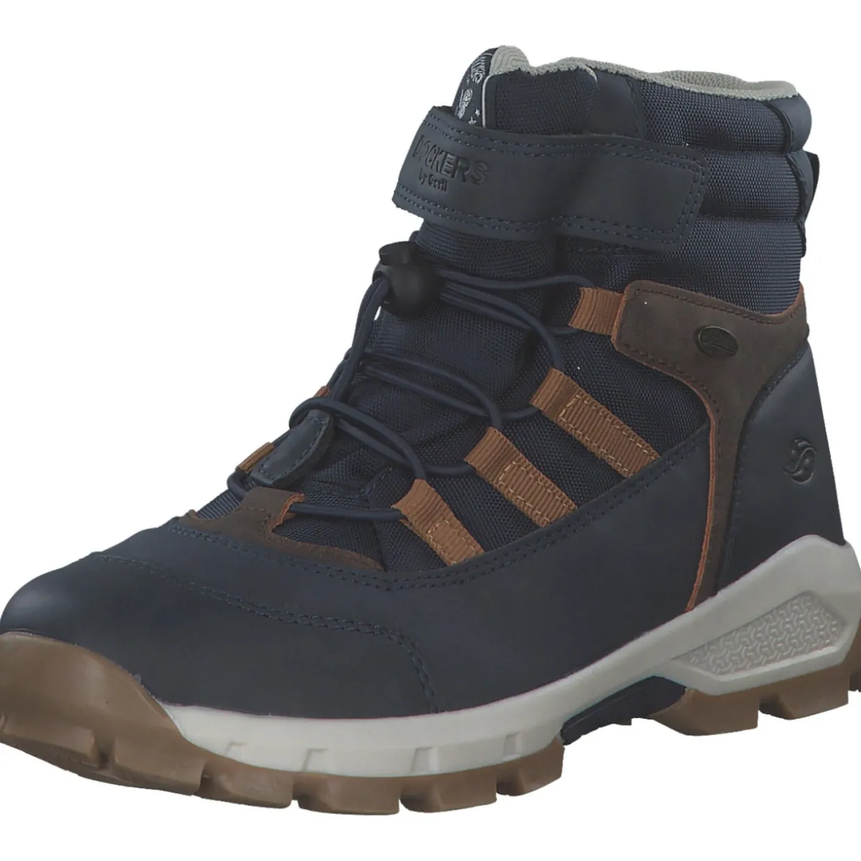 Dockers 53SV701-637606, Winterstiefel, Kinder, blau/multi