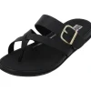 Fit Flop Gracie Buckle HM5, Zehentrenner, Damen, Schwarz