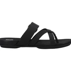 Fit Flop Gracie Buckle HM5, Zehentrenner, Damen, Schwarz