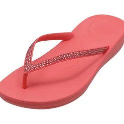 Fit Flop Iqushion Sparkle R08, Badeschuhe, Damen, rosy coral