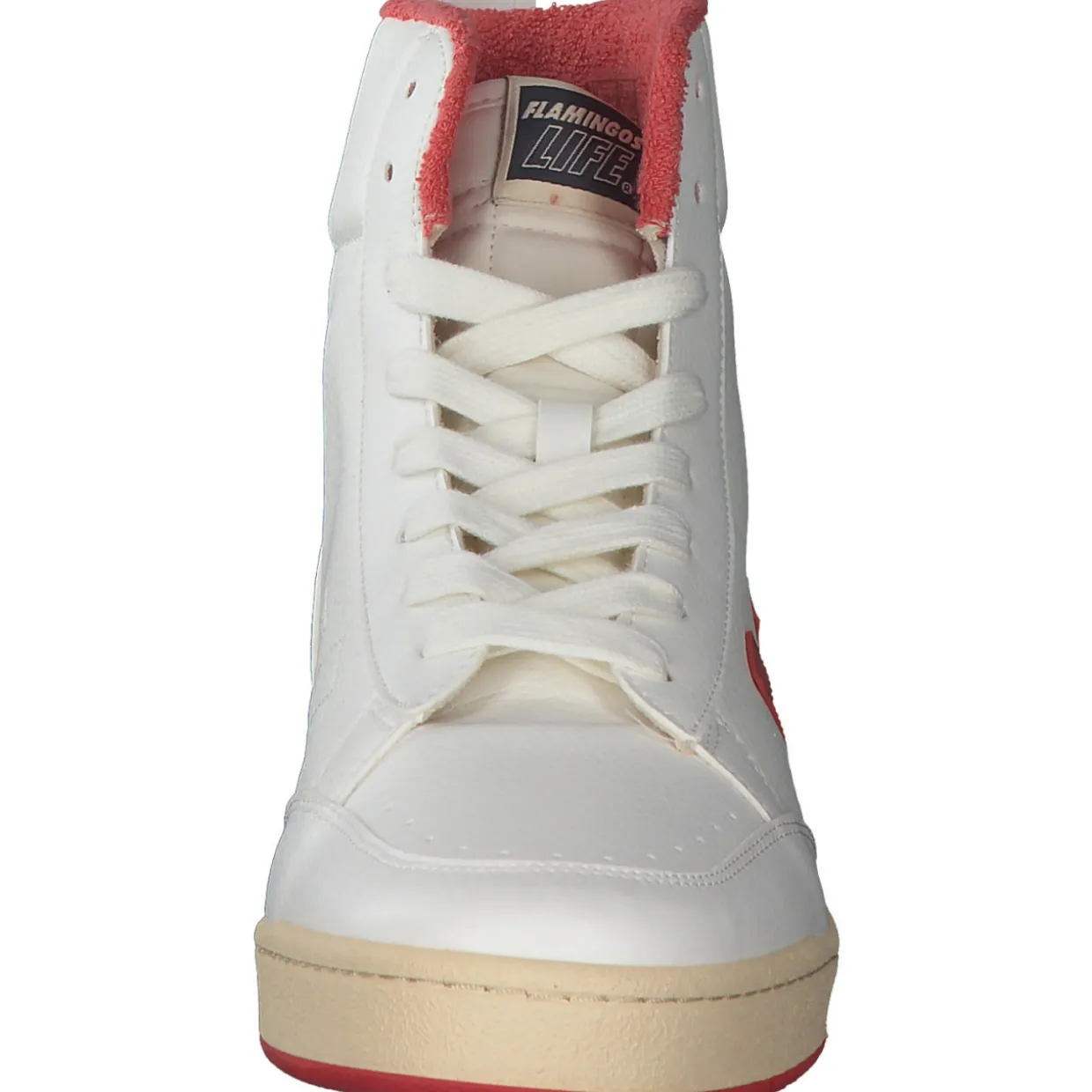 Flamingos Old 80s, Sneakers High, Damen, white vanilla tomato
