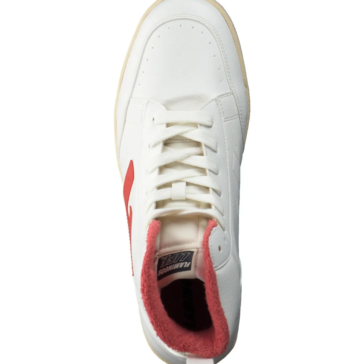 Flamingos Old 80s, Sneakers High, Damen, white vanilla tomato