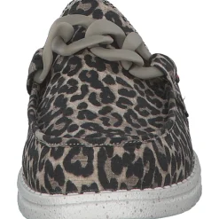 Fusion Ella, Plateau-Pantoletten, Damen, chain leo beige