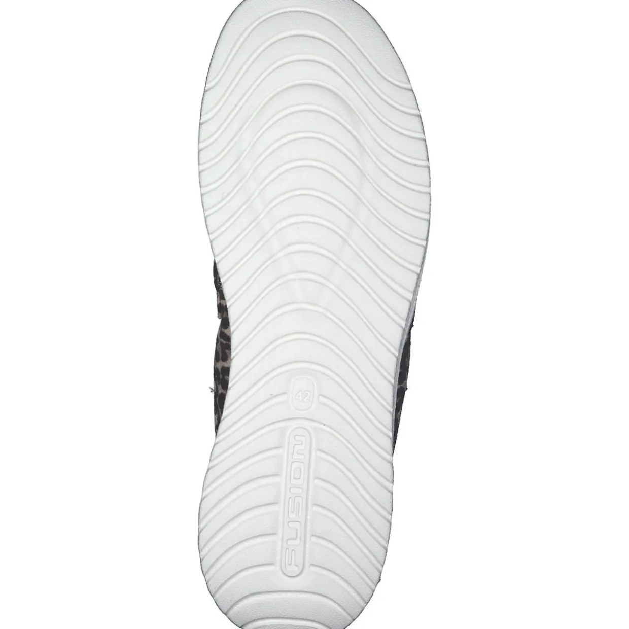 Fusion Ella, Plateau-Pantoletten, Damen, chain leo beige