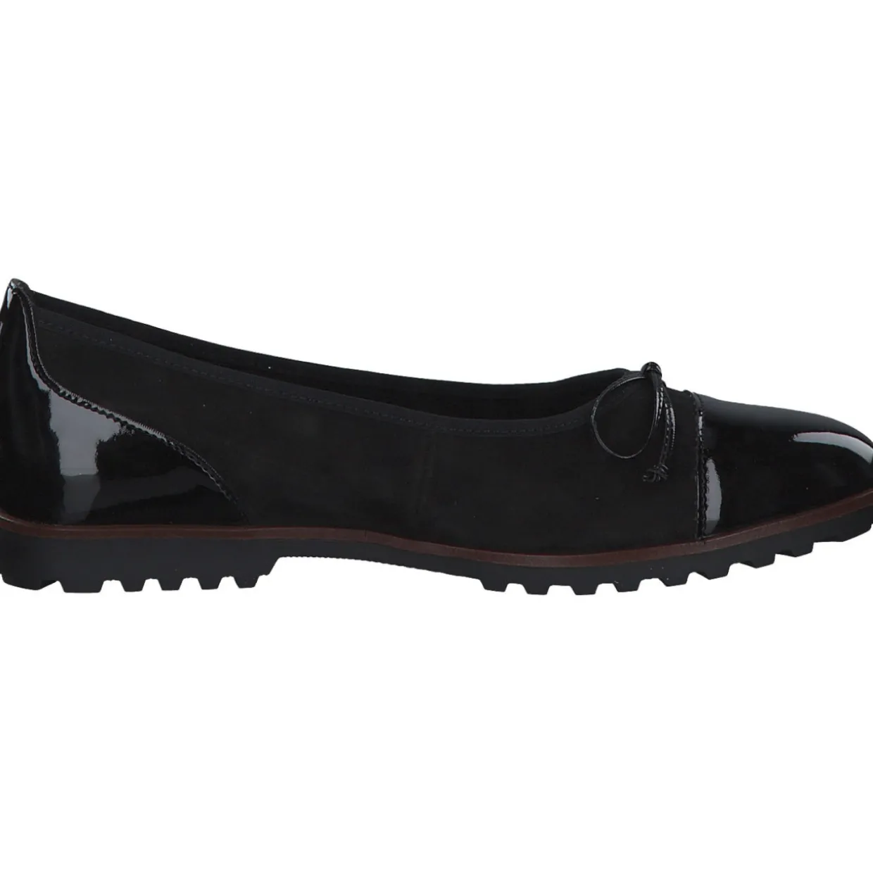 Gabor 94.100, Ballerinas, Damen, schwarz (cognac)