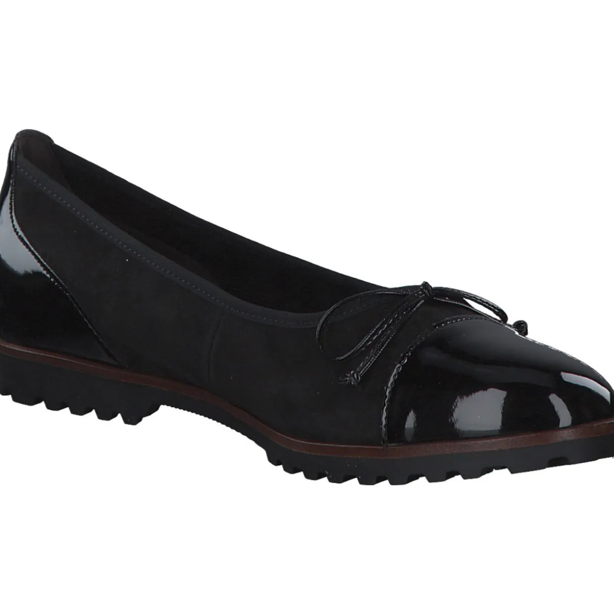 Gabor 94.100, Ballerinas, Damen, schwarz (cognac)