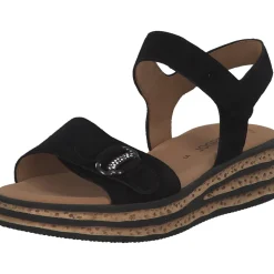 Gabor 44.554, Keilsandaletten, Damen, schwarz