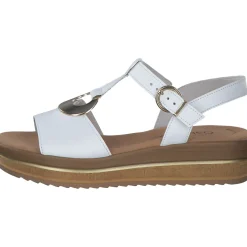 Gabor 44.562, Keilsandaletten, Damen, weiss (gold)