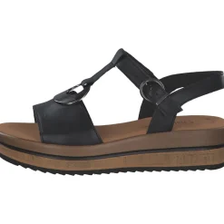 Gabor 44.562, Keilsandaletten, Damen, schwarz(altsilber)