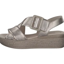 Gabor 64.572, Keilsandaletten, Damen, Puder