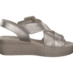 Gabor 64.572, Keilsandaletten, Damen, Puder