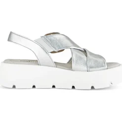 Gabor 44.752, Keilsandaletten, Damen, silber (weiss)