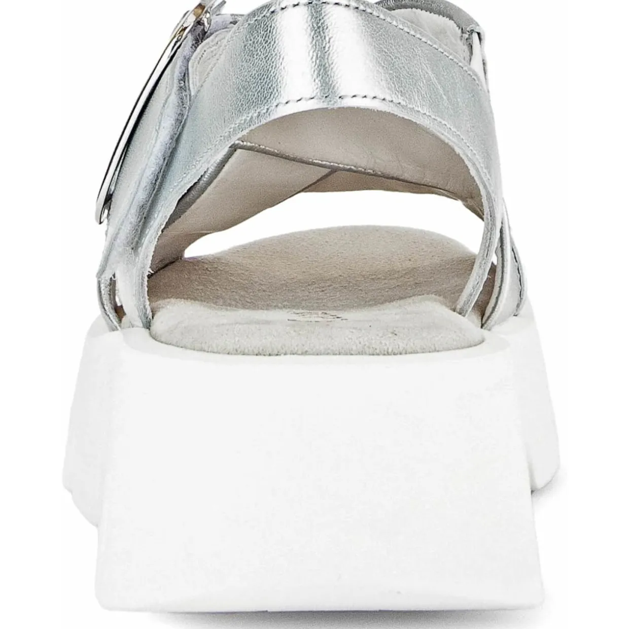 Gabor 44.752, Keilsandaletten, Damen, silber (weiss)